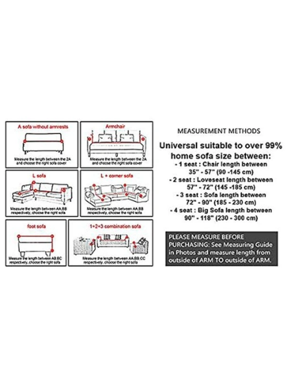 High density stretch fabric with elastic corners provides a perfect wrinkle free fitting as the 2 Seater cover - Black & White, Polyster, Multipack 1, 2 Seater